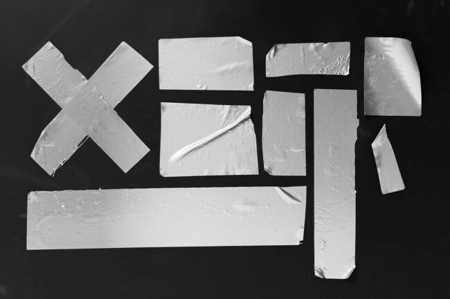 mehrere Klebestreifen